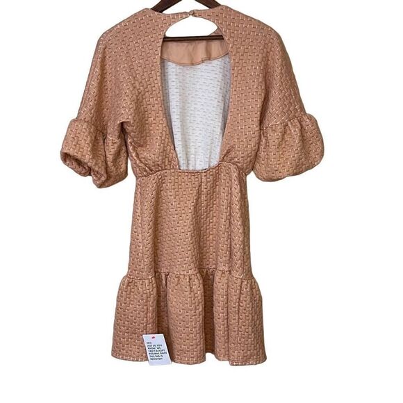 ASOS Design NWT Puff Ball Open Back Mini Dress - Picture 9 of 9